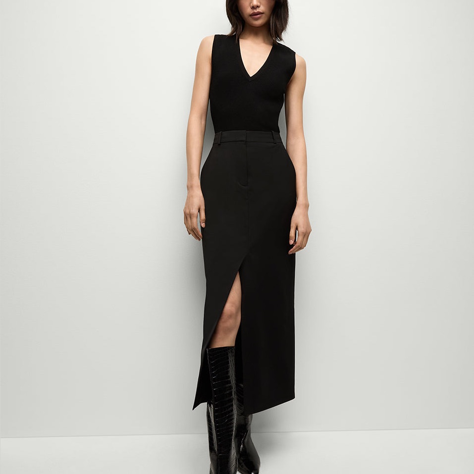 Veronica Beard Skirt Maxine Wool Blend Maxi Sz 4